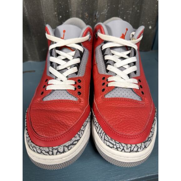 Nike Air Jordan 3 Retro SE Unite Shoes Sneakers Red Cement Men\'s 9.5
